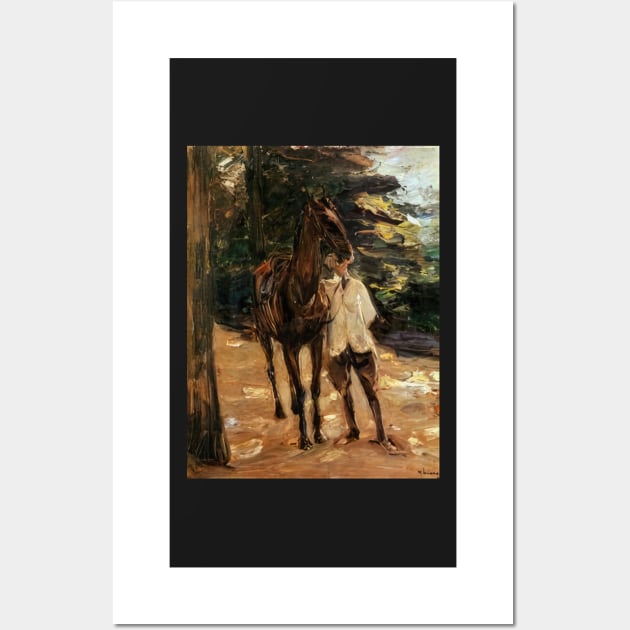 man with horse - Max Liebermann Wall Art by Kollagio